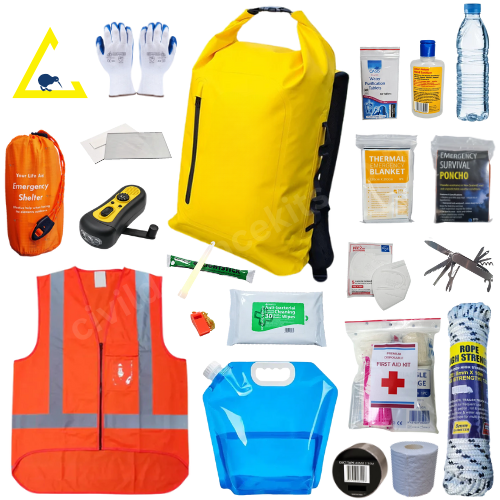 Grab and Go Survival Bag Civil Defence Kit 1-4 Person - Premium